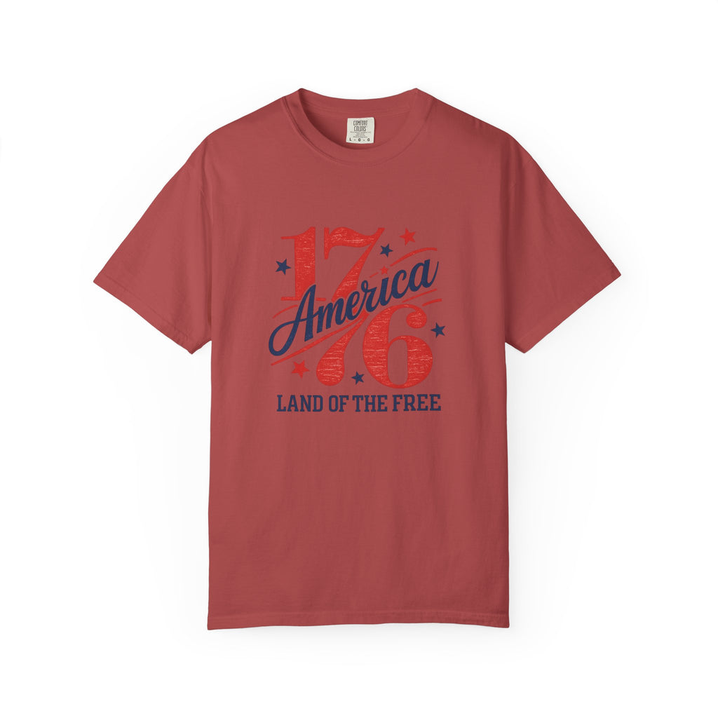 America Land of the Free Graphic T-Shirt — Patriotic