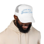 Cool Mom Social Club Trucker Hat — Embroidered Foam Mesh Cap for Stylish Moms