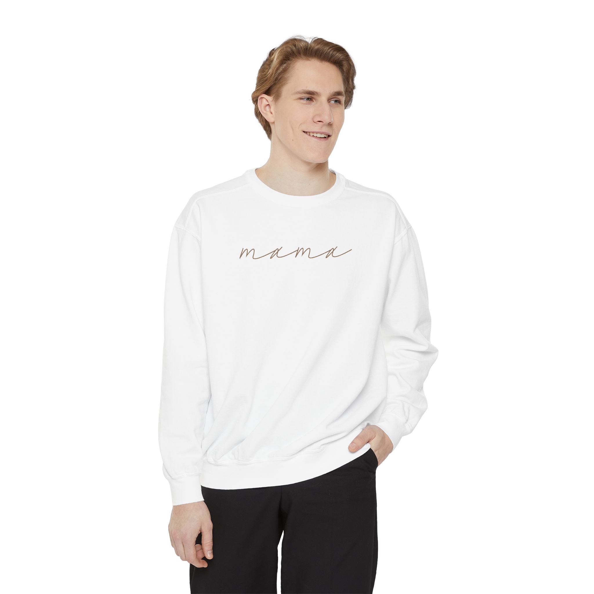 Mama Script Sweatshirt — Cozy Crewneck for New Moms & Gifts