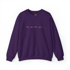Mama Embroidery Crewneck Sweatshirt — Minimal Rose Gold Script