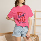 America Land of the Free Graphic T-Shirt — Patriotic