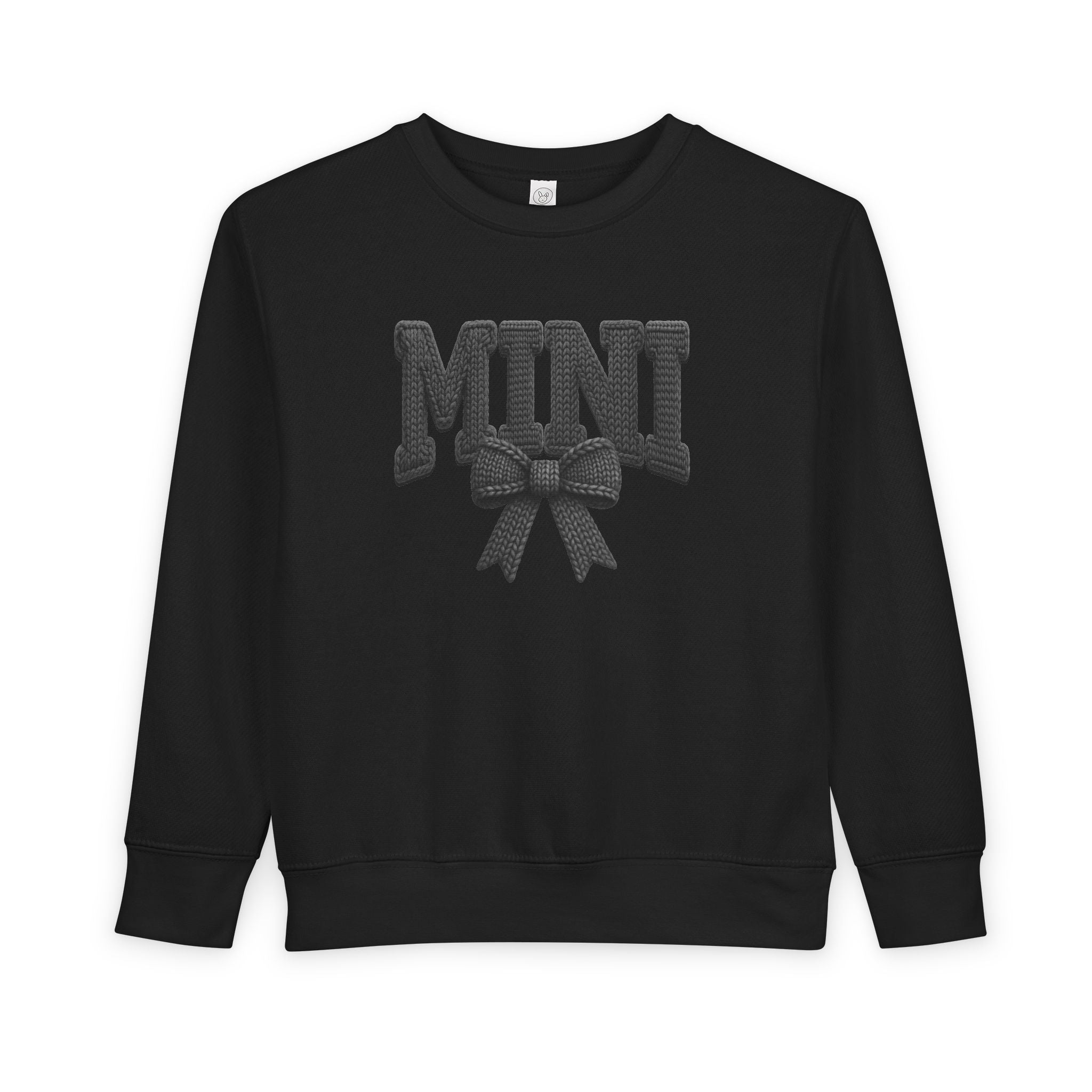 Toddler Sweatshirt - 'Mini' Bow Graphic Pullover