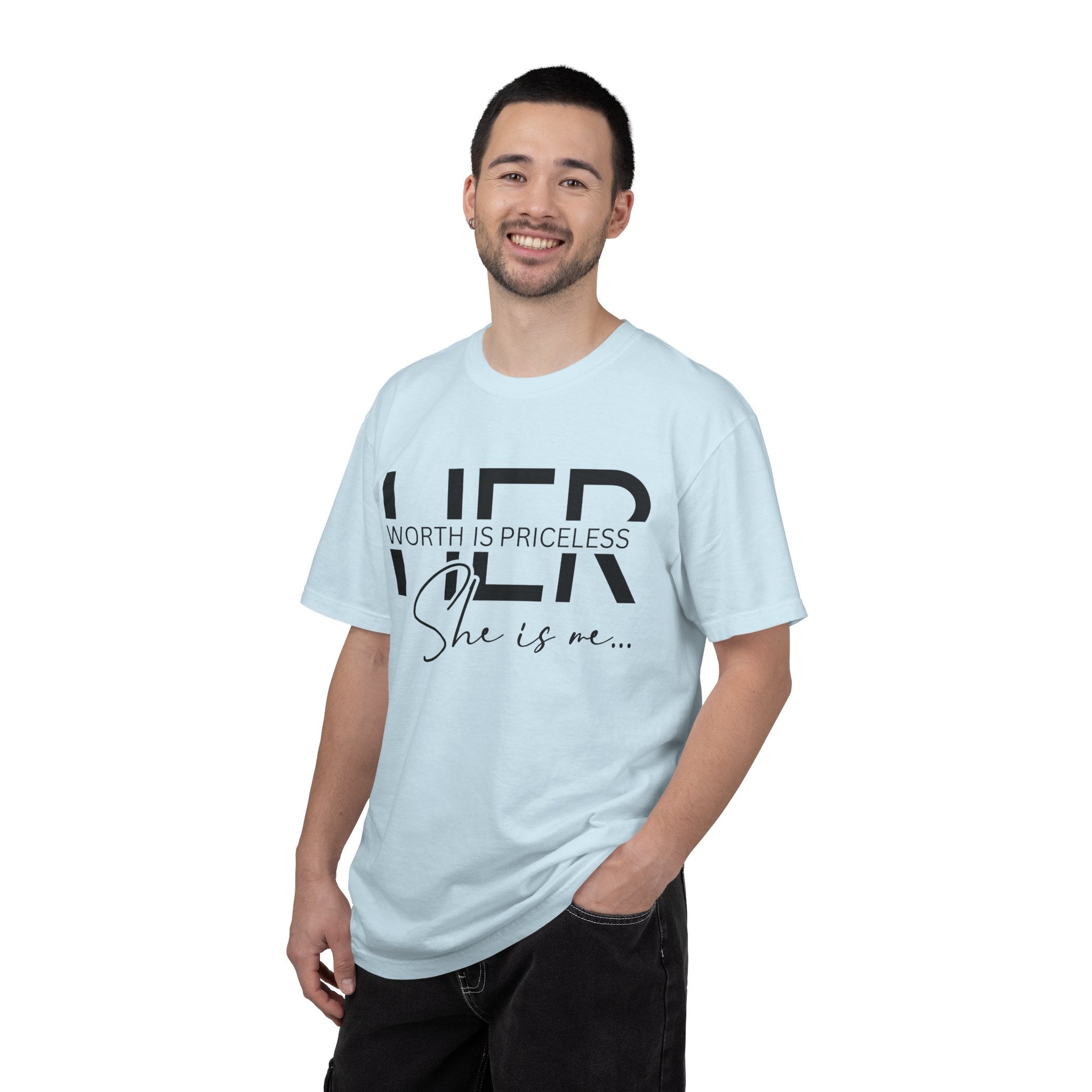Her Worth Is Priceless T-Shirt — 'She is me' Inspirational Tee