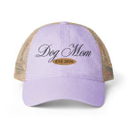Dog Mom Women's Washed Mesh-Back Cap