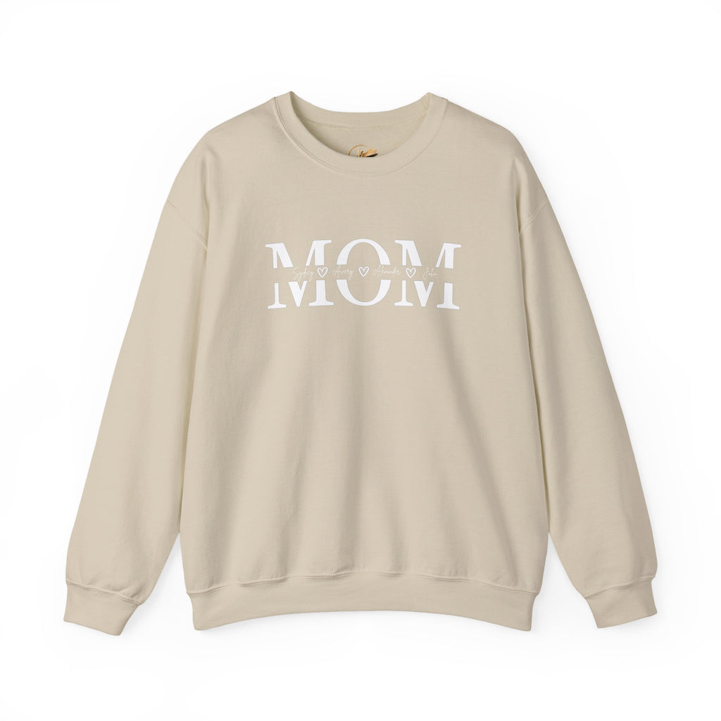 Customized Mom with Children's Names Crewneck Sweatshirt
