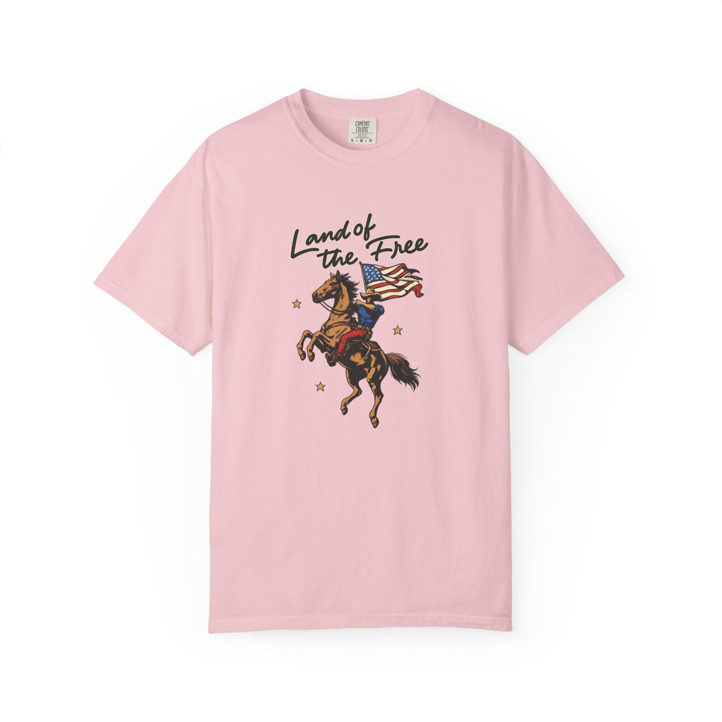 America Land of the Free Graphic T-Shirt — Patriotic