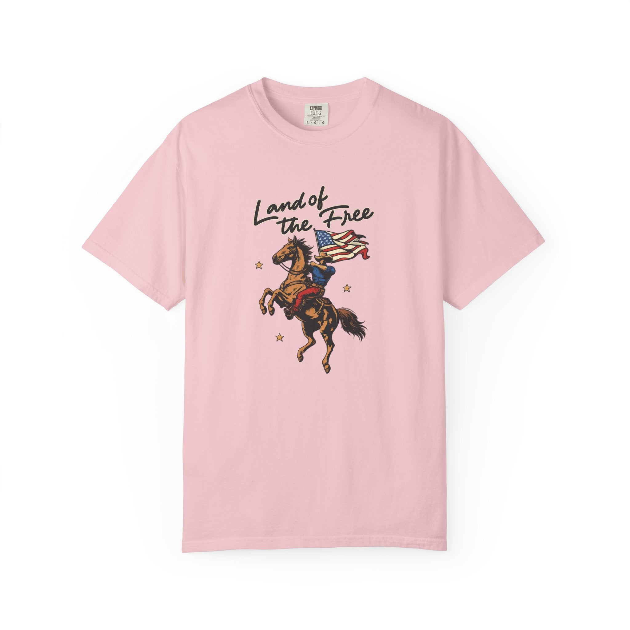 America Land of the Free Graphic T-Shirt — Patriotic