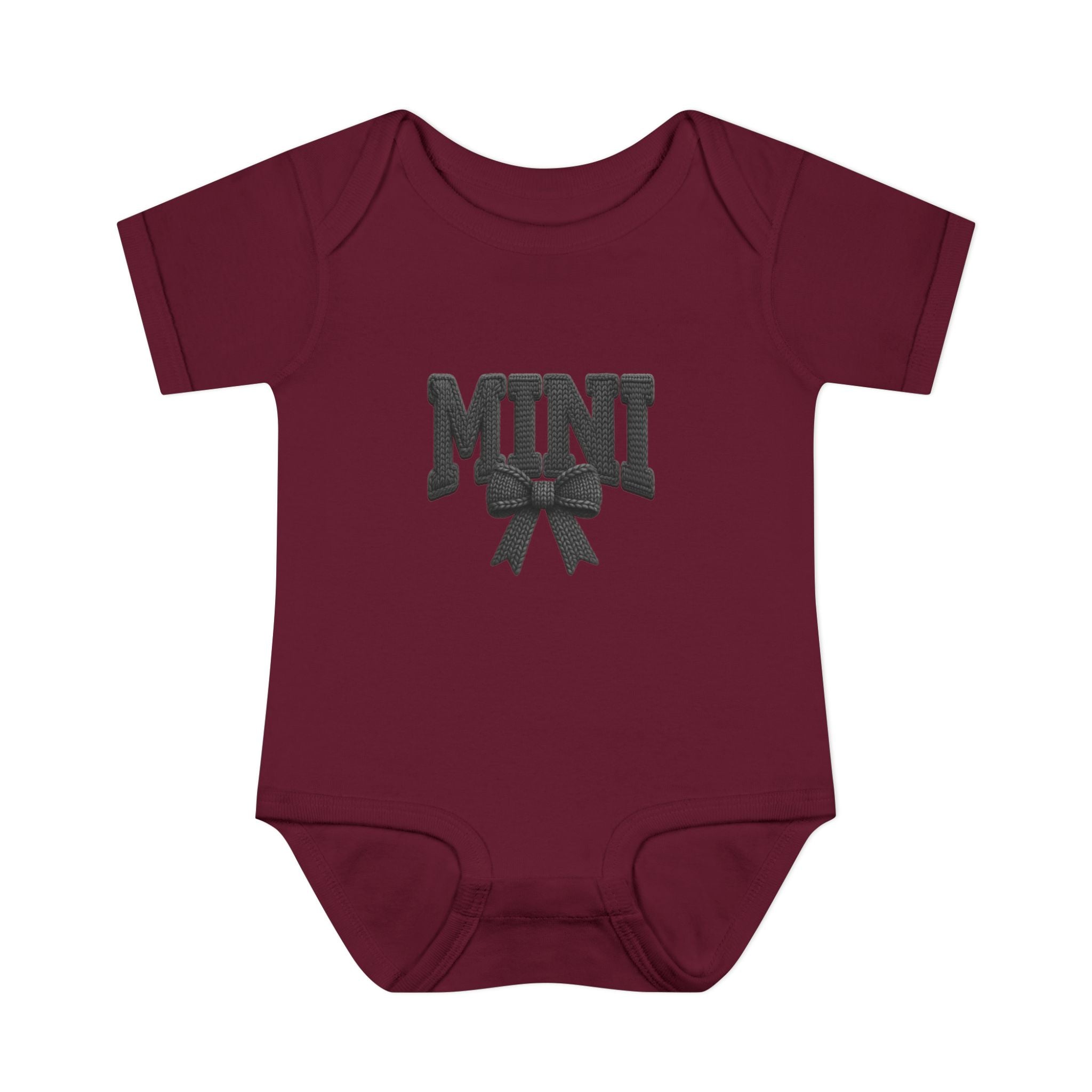 Mini Baby Bodysuit — "MINI" Bow Infant Onesie