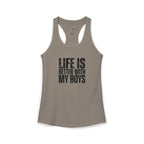 "Life is better with my boys" Mom, Women's Ideal Racerback Tank