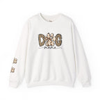 Dog Mama Leopard Print Crewneck Sweatshirt