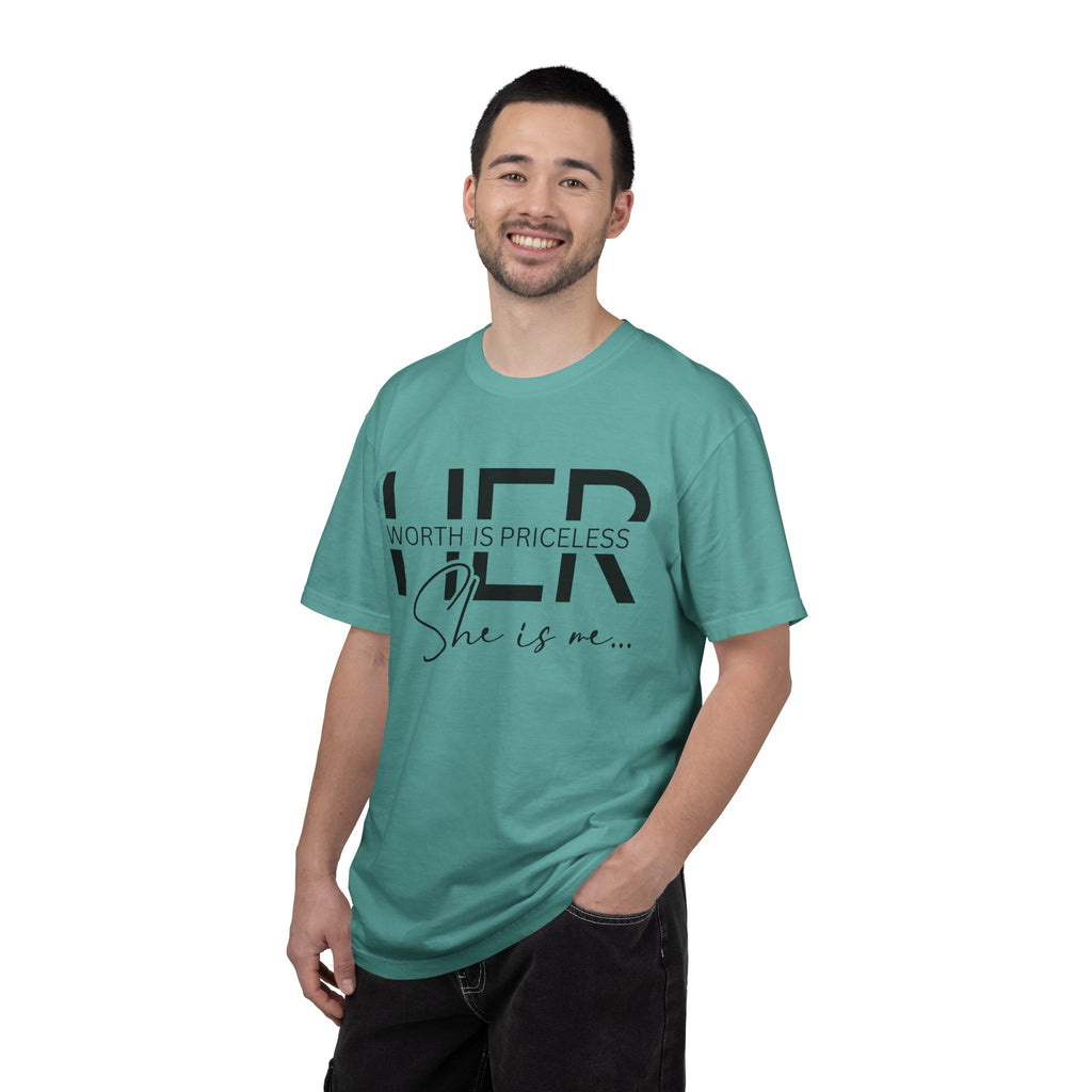 Her Worth Is Priceless T-Shirt — 'She is me' Inspirational Tee