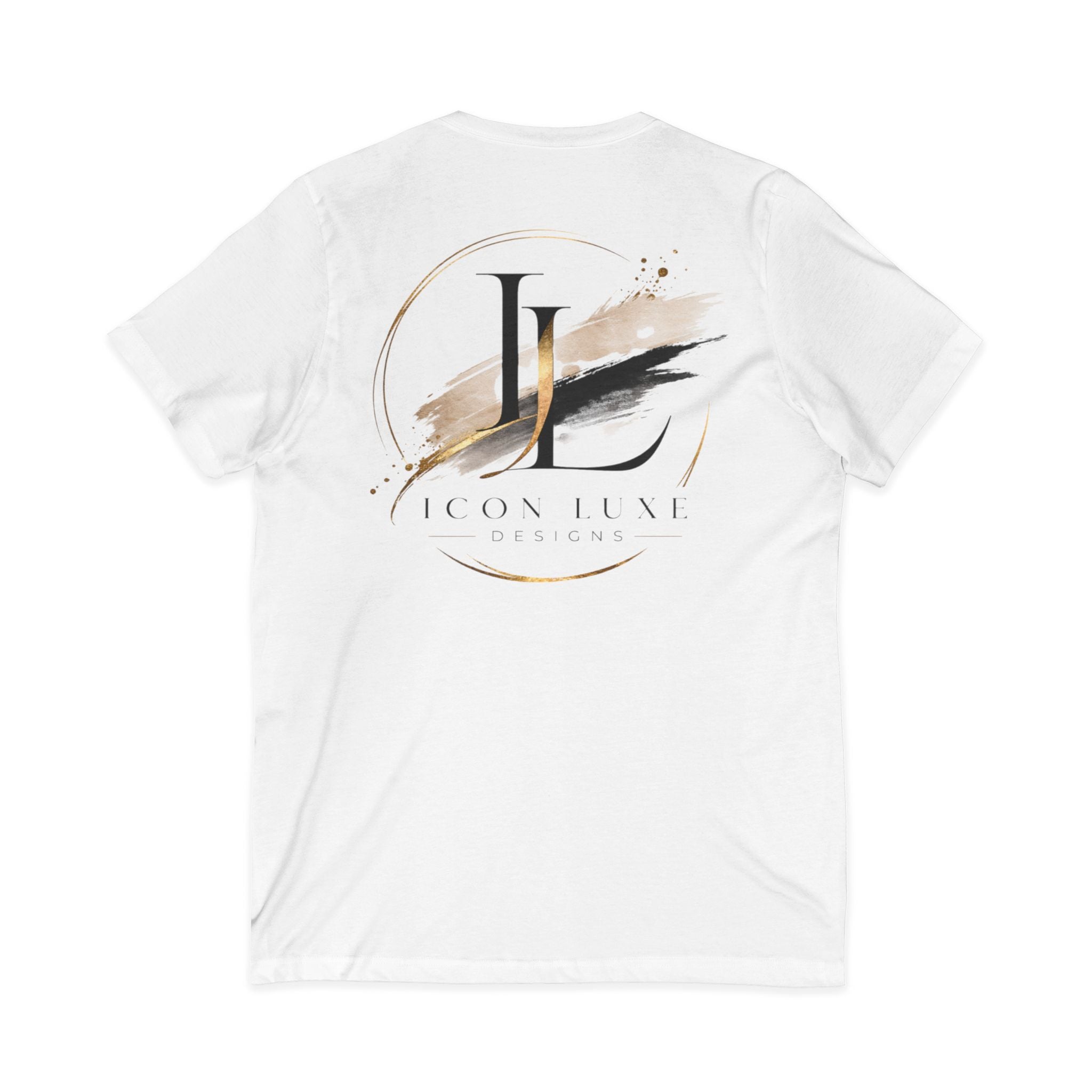 Custom Pocket V‑Neck Tee — Bella + Canvas