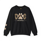 Dog Mama Leopard Print Crewneck Sweatshirt