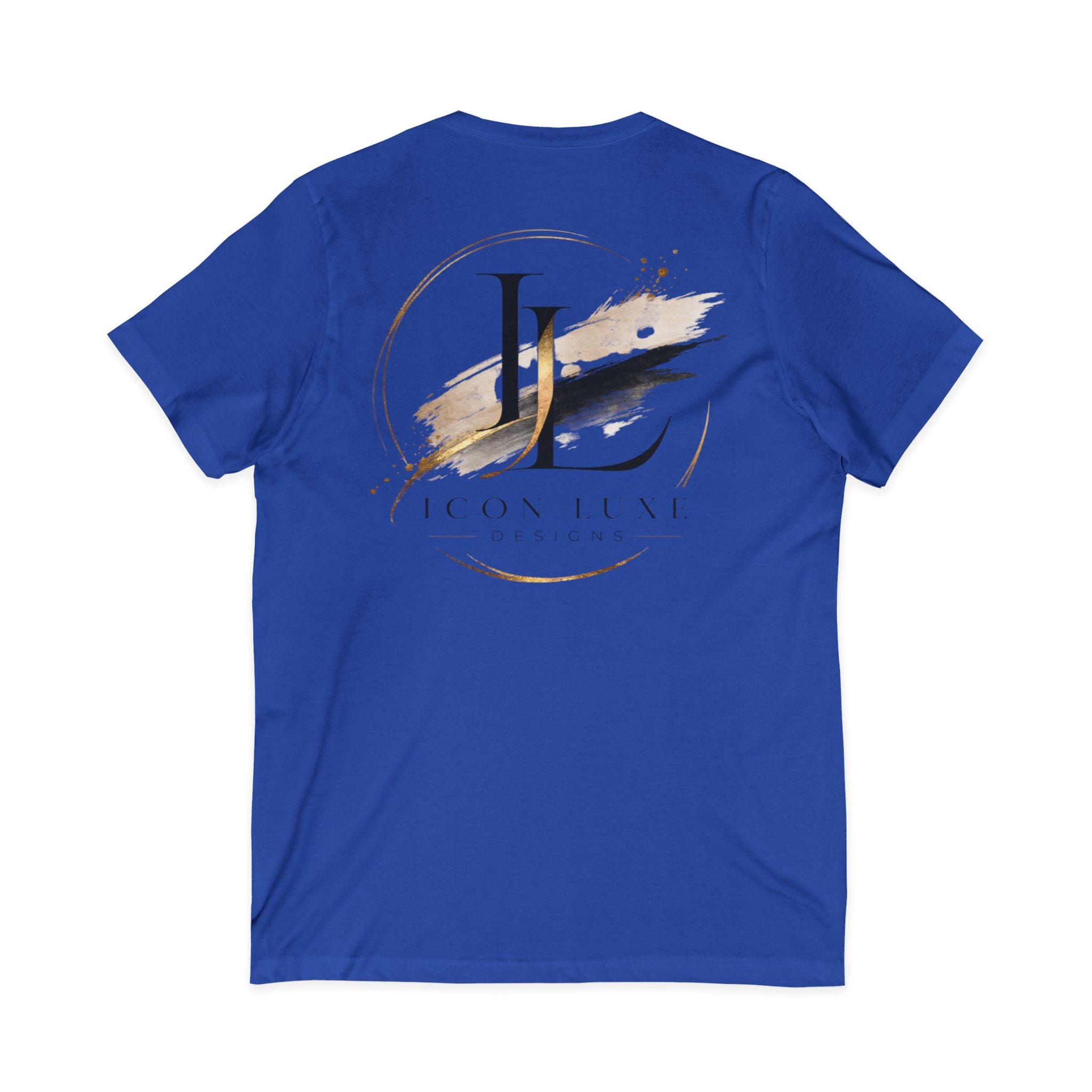 Custom Pocket V‑Neck Tee — Bella + Canvas