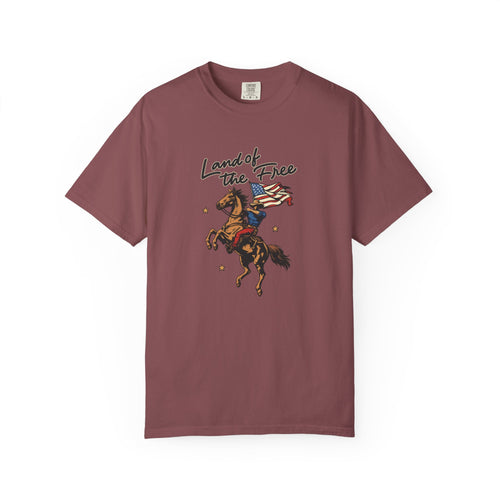 America Land of the Free Graphic T-Shirt — Patriotic