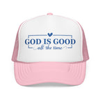 God Is Good Trucker Hat — Royal Blue Design