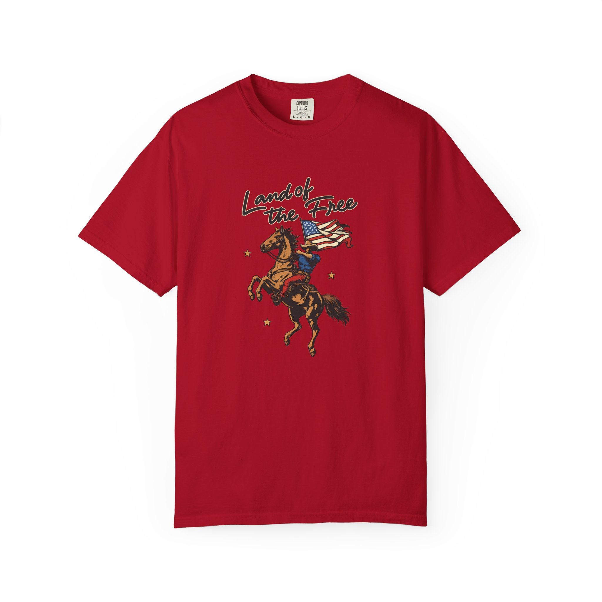 America Land of the Free Graphic T-Shirt — Patriotic
