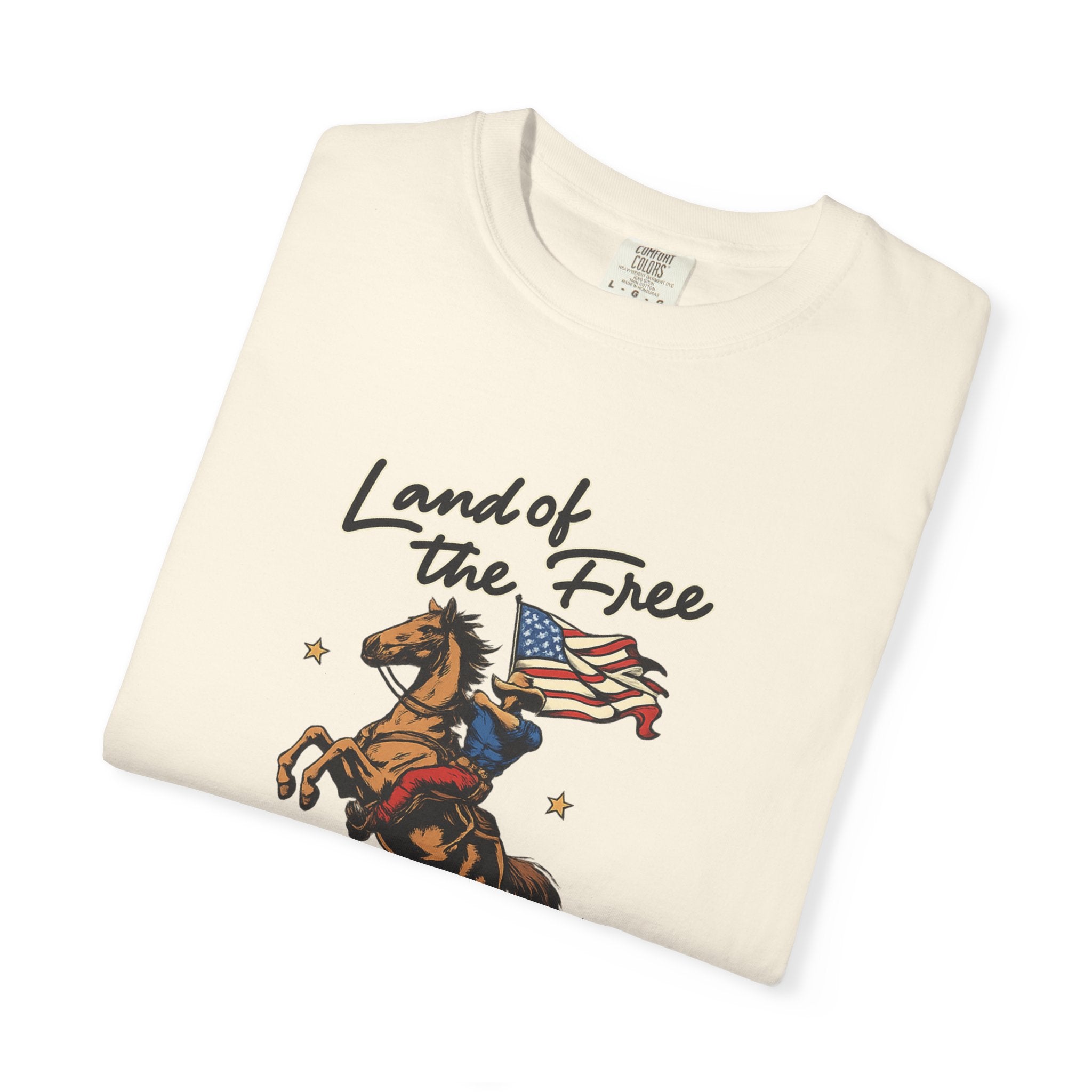 America Land of the Free Graphic T-Shirt — Patriotic
