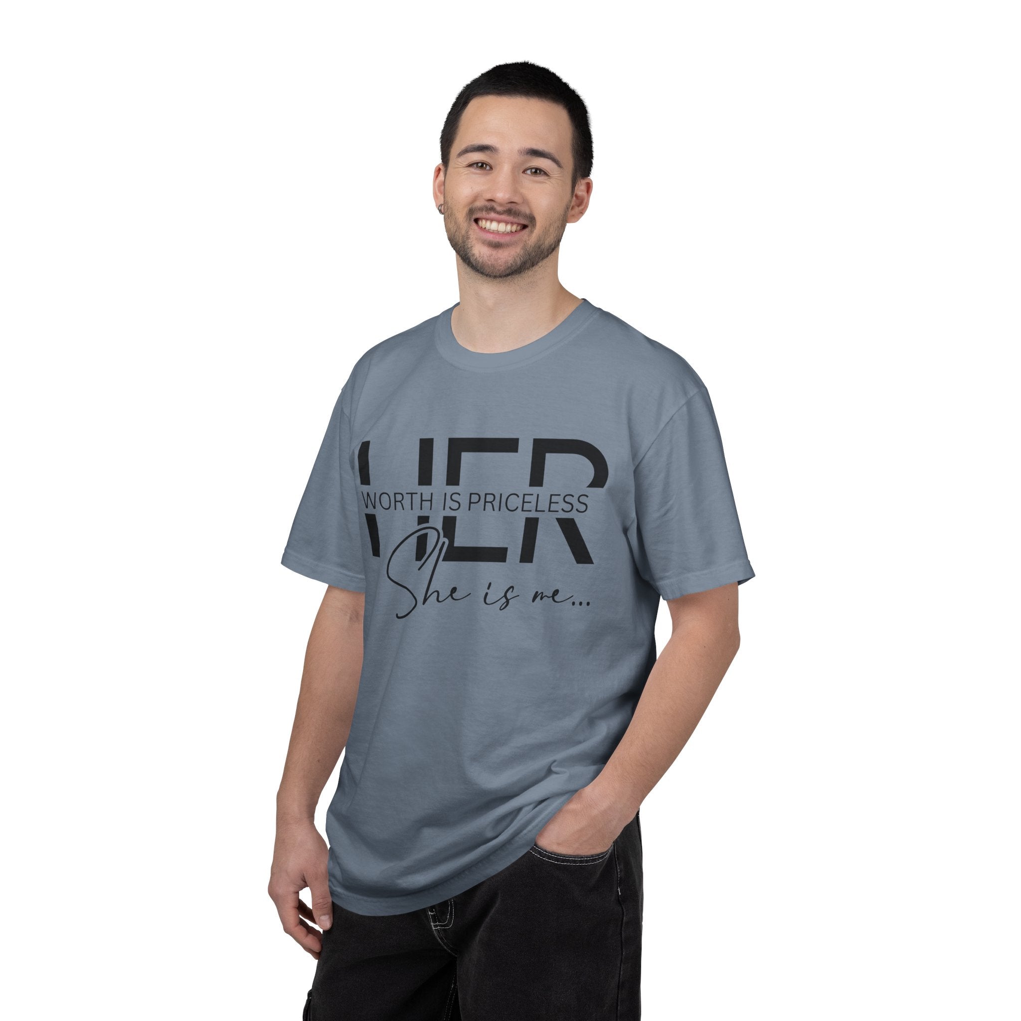 Her Worth Is Priceless T-Shirt — 'She is me' Inspirational Tee