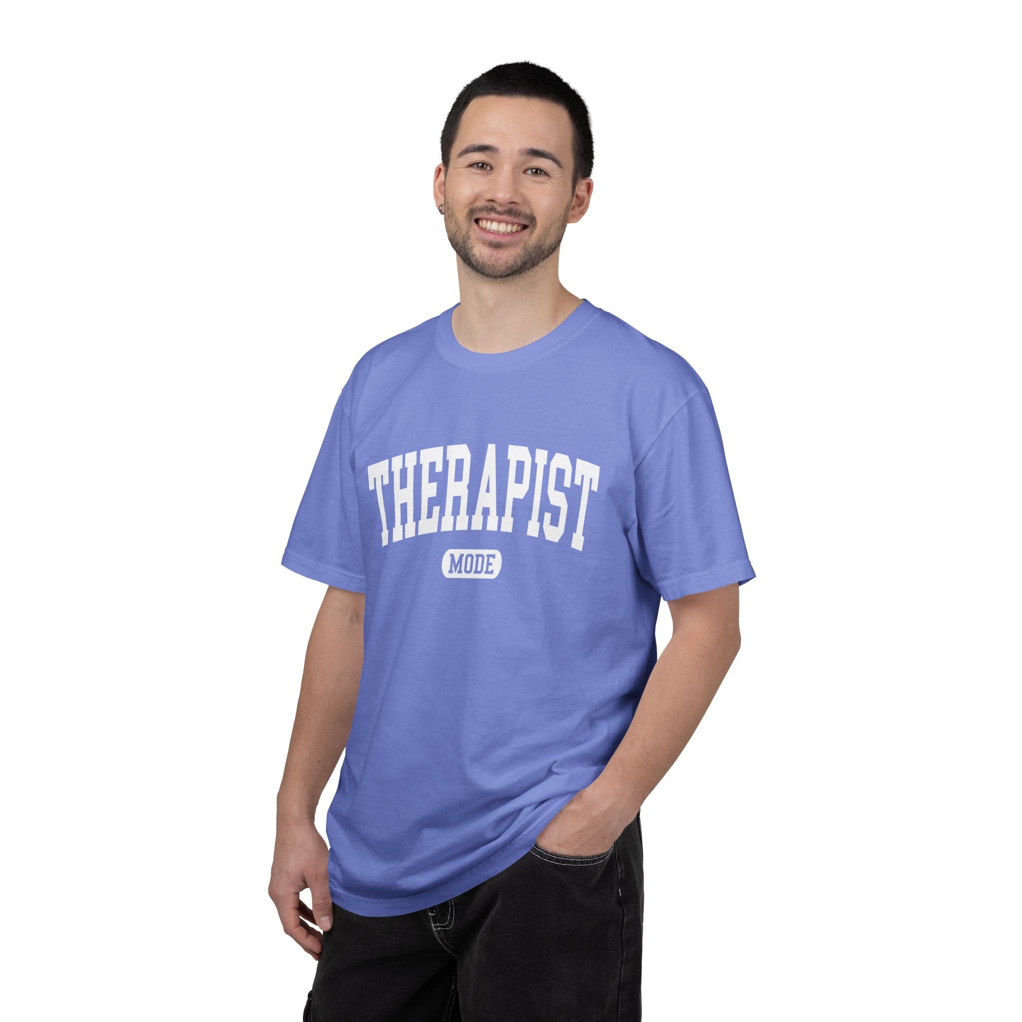 Physical Therapy T-Shirt — Pink Text Rehab Tee for Physical Therapists & Students