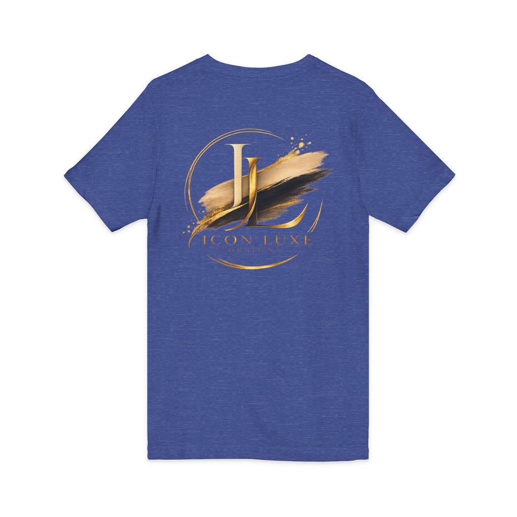 Custom Pocket V‑Neck Tee — Bella + Canvas