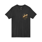 Custom Pocket V‑Neck Tee — Bella + Canvas