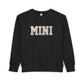 Mini Toddler Sweatshirt — Neutral Lettering Pullover