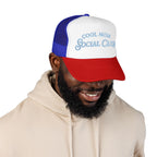 Cool Mom Social Club Trucker Hat — Embroidered Foam Mesh Cap for Stylish Moms