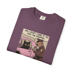 Funny Cat Cop T-Shirt — "No, I Don't Care If You Had The Zoomies" Graphic Tee