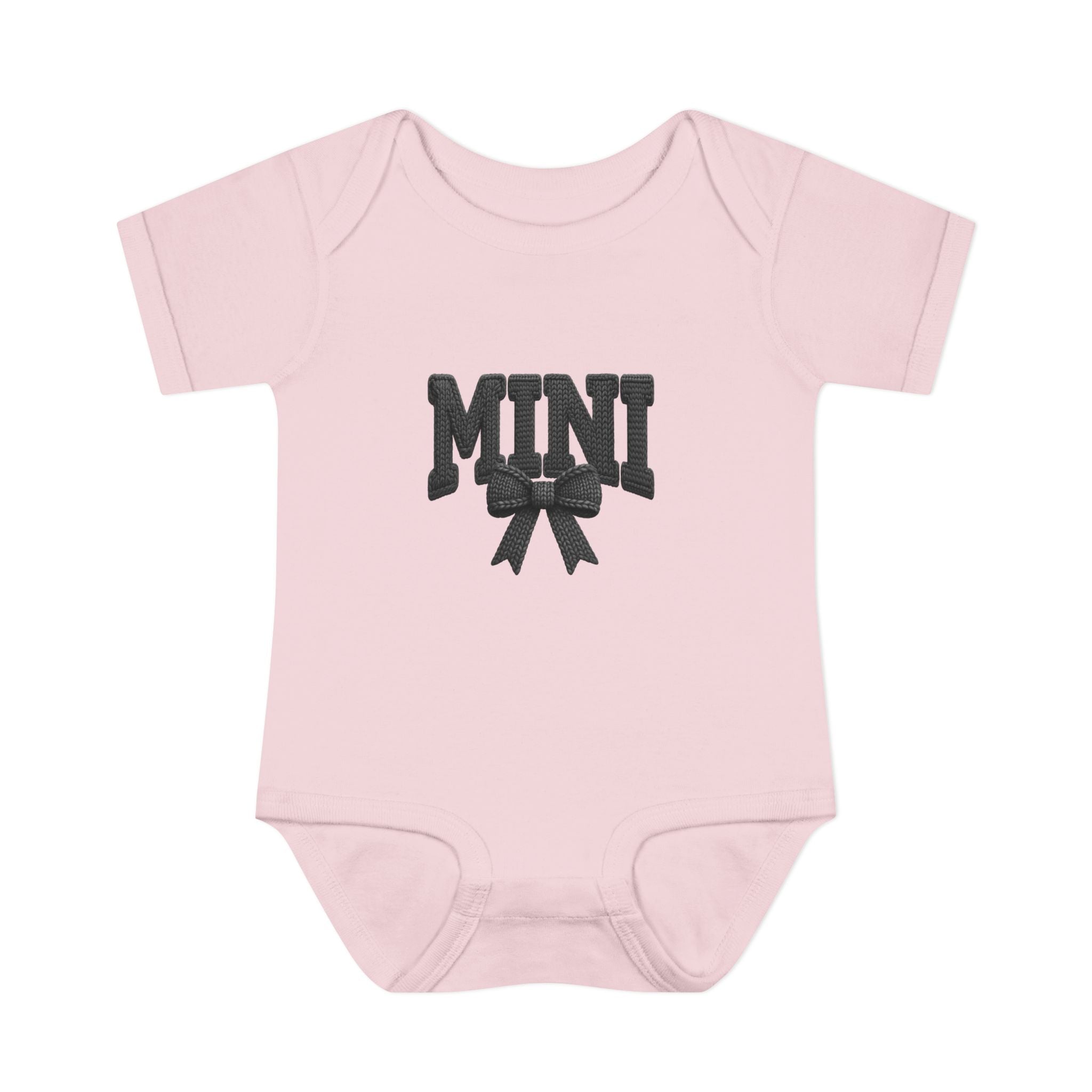 Mini Baby Bodysuit — "MINI" Bow Infant Onesie
