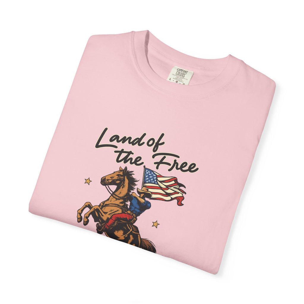 America Land of the Free Graphic T-Shirt — Patriotic
