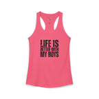 "Life is better with my boys" Mom, Women's Ideal Racerback Tank
