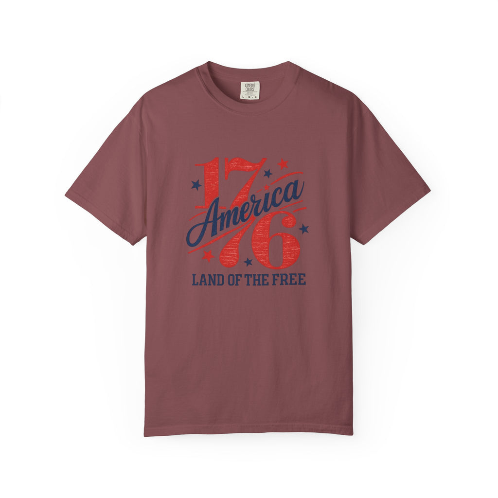 America Land of the Free Graphic T-Shirt — Patriotic