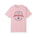 America Land of the Free Graphic T-Shirt — Patriotic 1776 Home of the Brave Tee