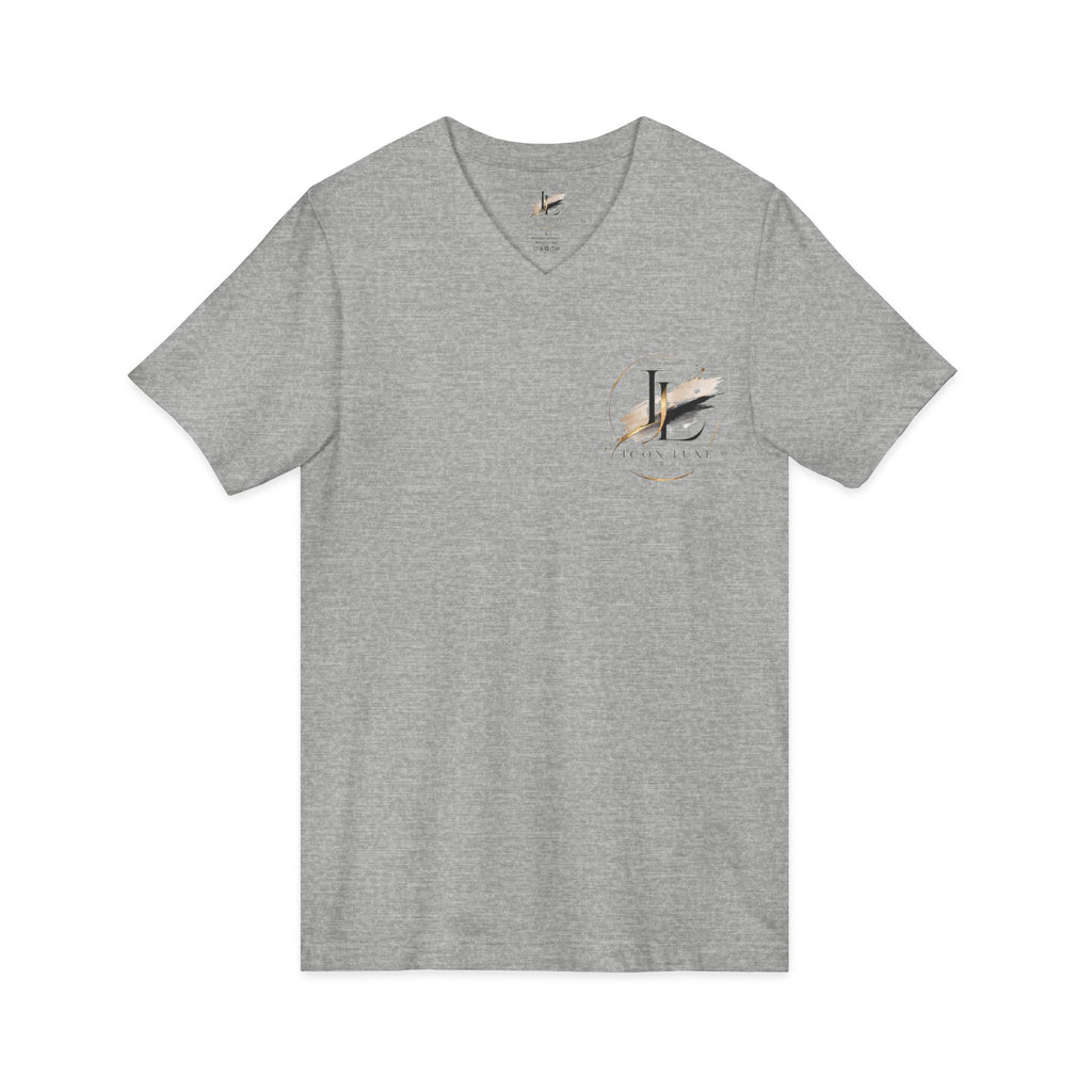 Custom Pocket V‑Neck Tee — Bella + Canvas