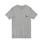Custom Pocket V‑Neck Tee — Bella + Canvas