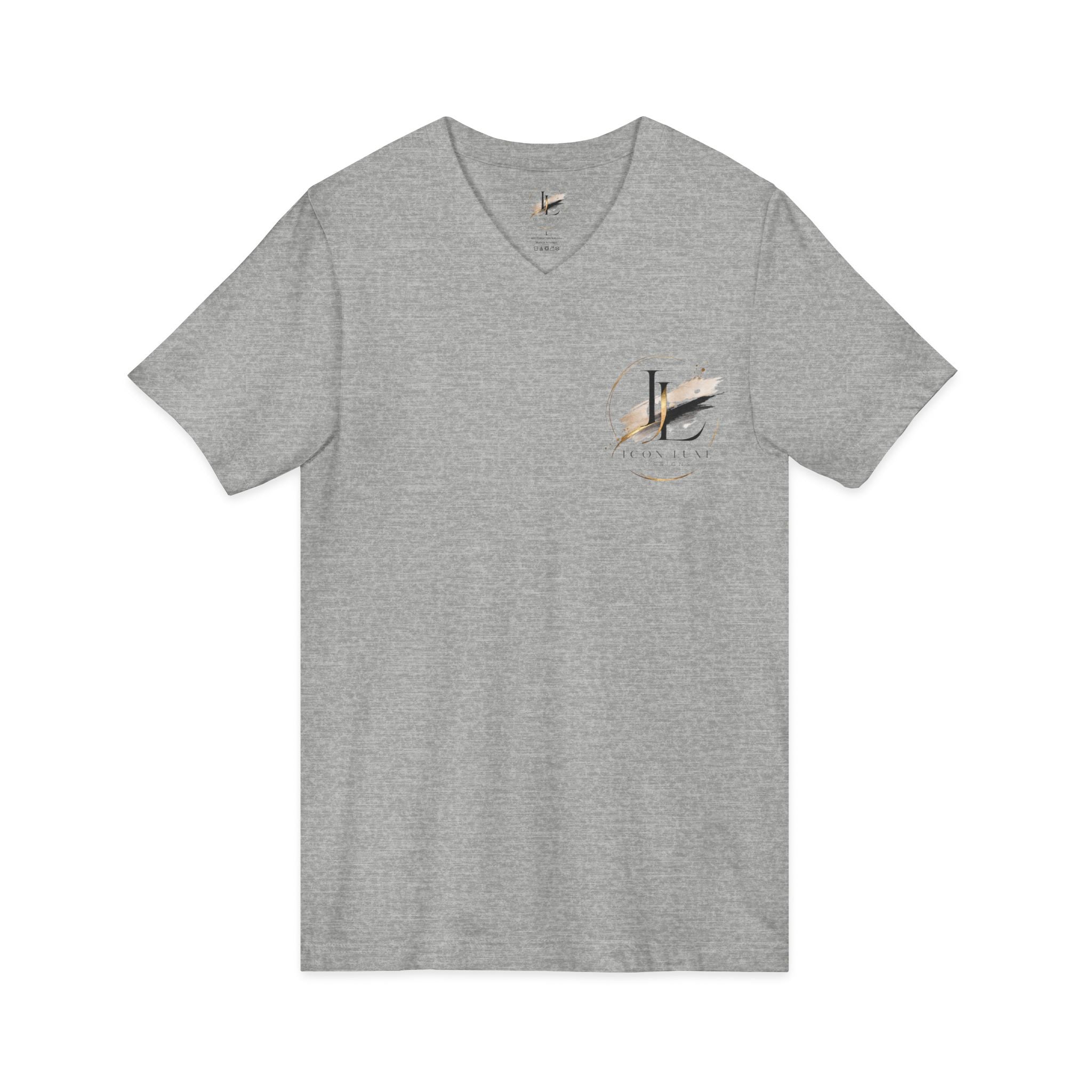 Custom Pocket V‑Neck Tee — Bella + Canvas