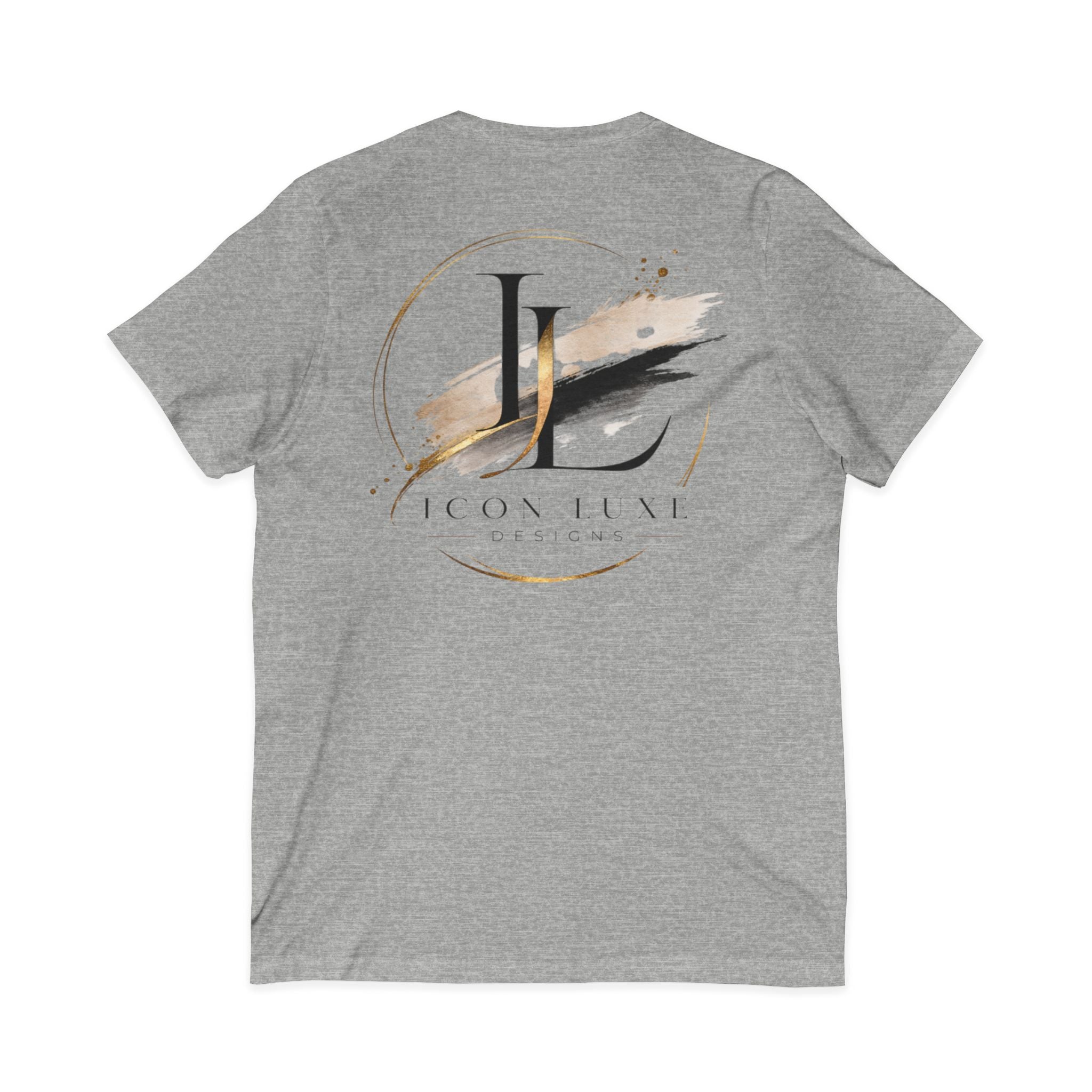Custom Pocket V‑Neck Tee — Bella + Canvas
