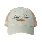 Dog Mom Women's Washed Mesh-Back Cap