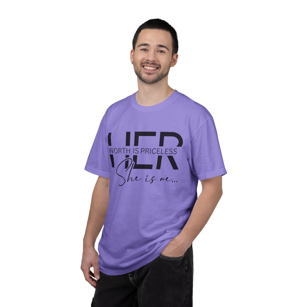 Her Worth Is Priceless T-Shirt — 'She is me' Inspirational Tee