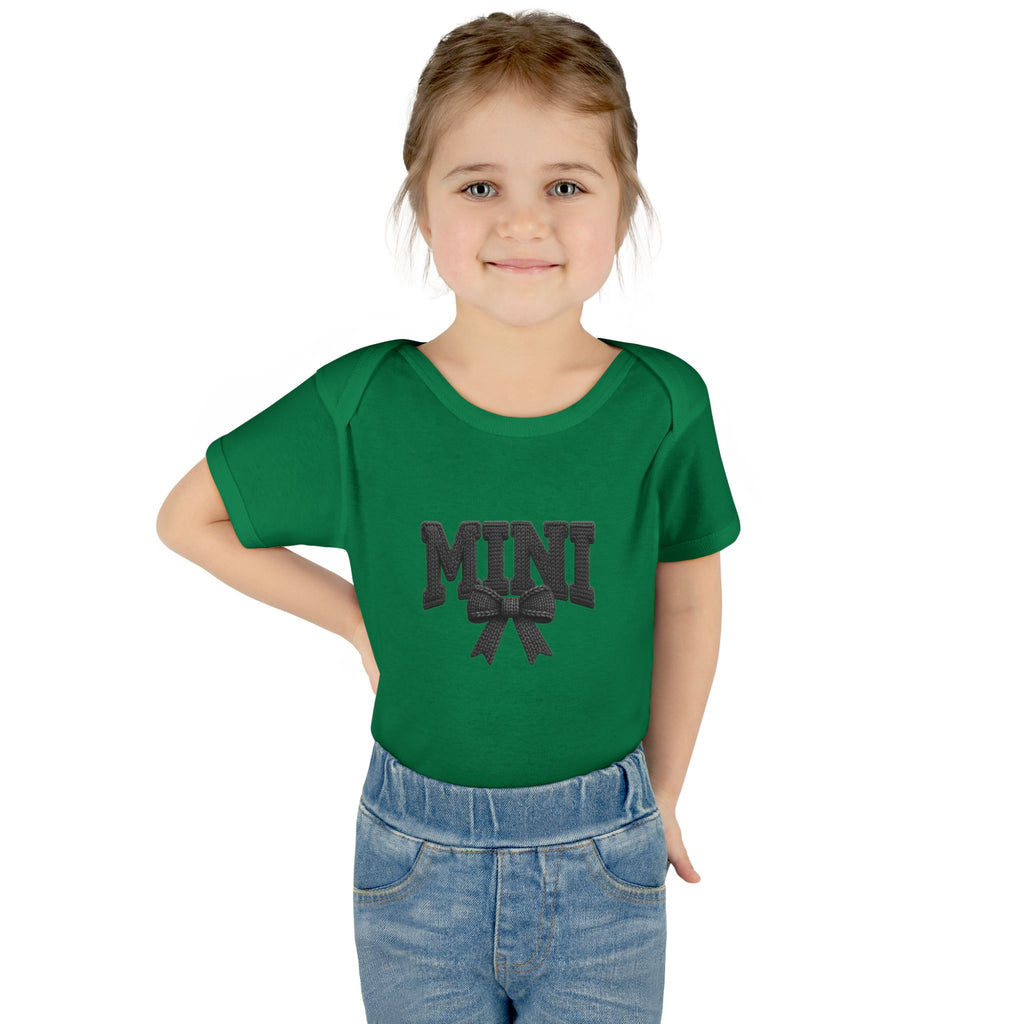 Mini Baby Bodysuit — "MINI" Bow Infant Onesie