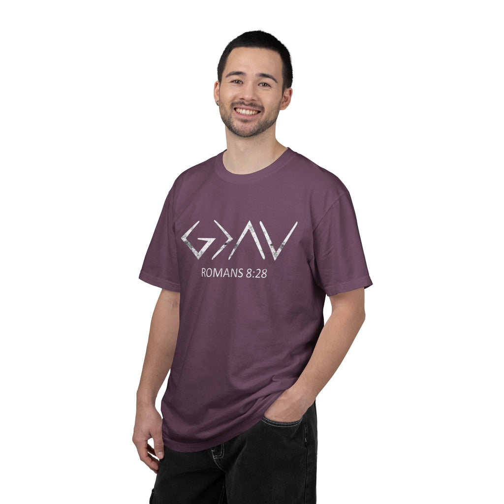 Romans 8:28 Comfort Colors Tee
