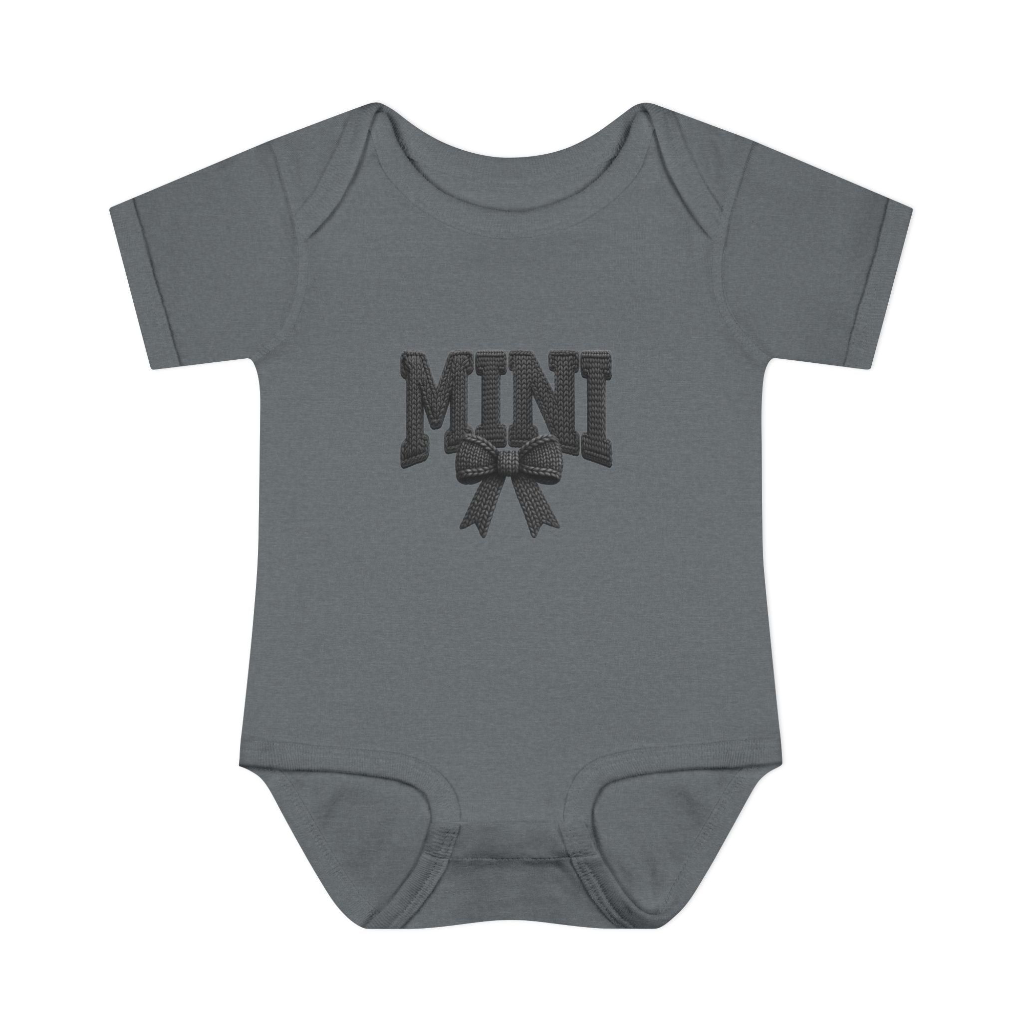 Mini Baby Bodysuit — "MINI" Bow Infant Onesie