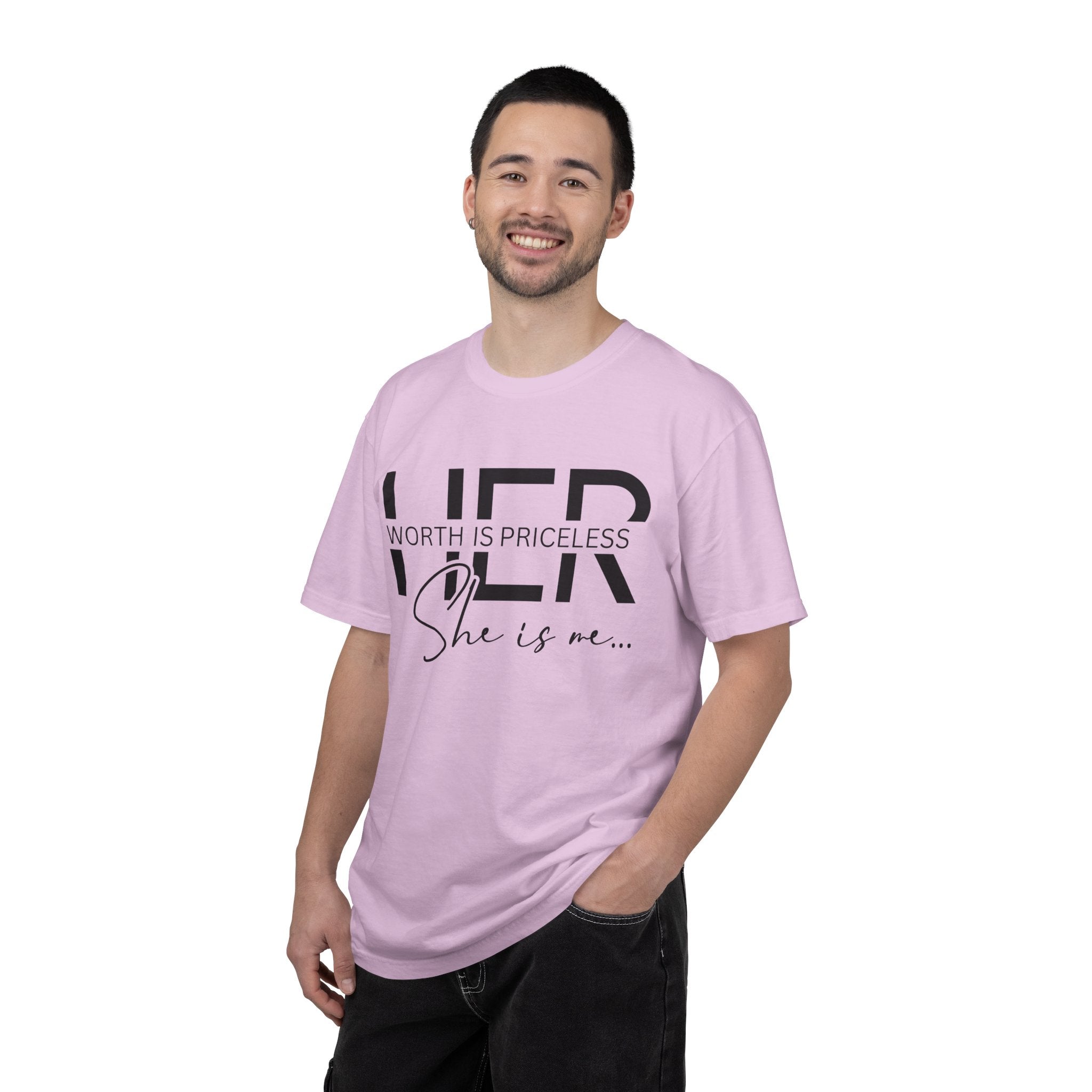 Her Worth Is Priceless T-Shirt — 'She is me' Inspirational Tee