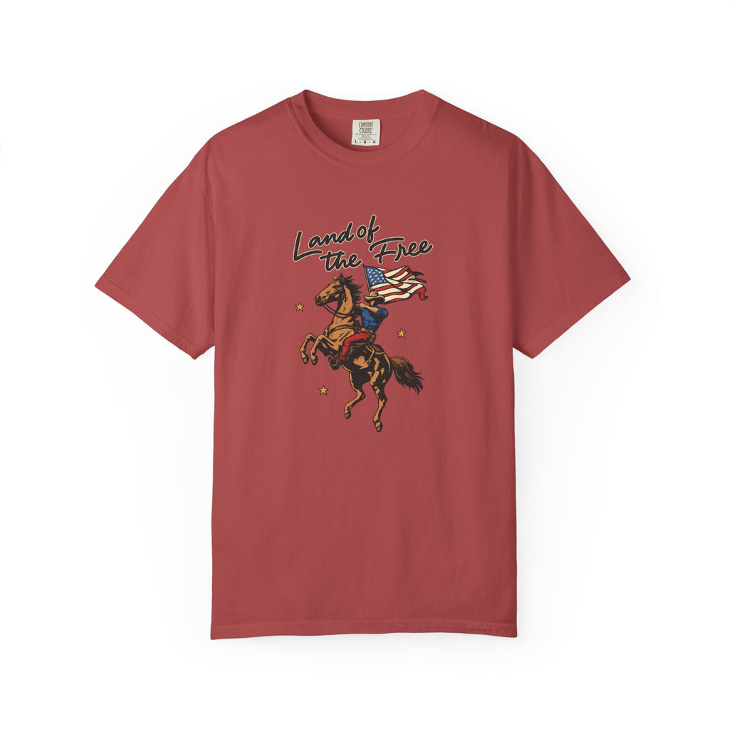 America Land of the Free Graphic T-Shirt — Patriotic