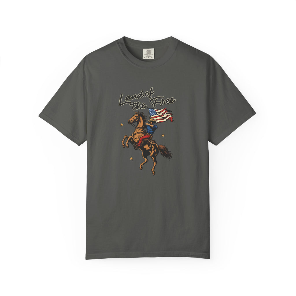 America Land of the Free Graphic T-Shirt — Patriotic