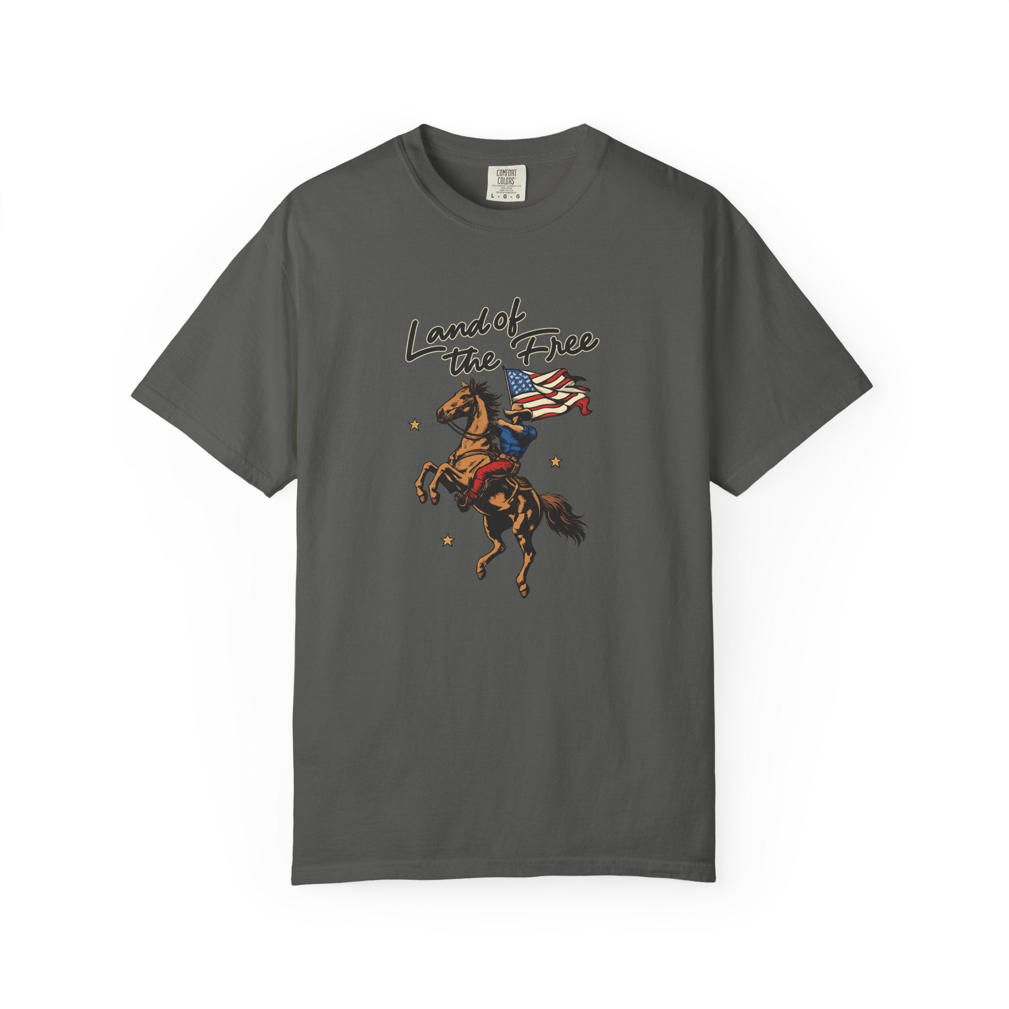 America Land of the Free Graphic T-Shirt — Patriotic