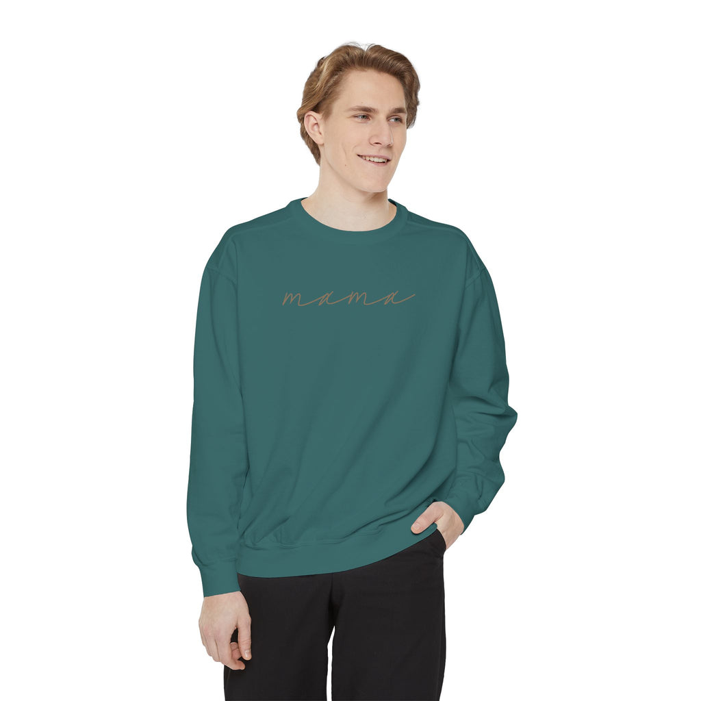 Mama Script Sweatshirt — Cozy Crewneck for New Moms & Gifts