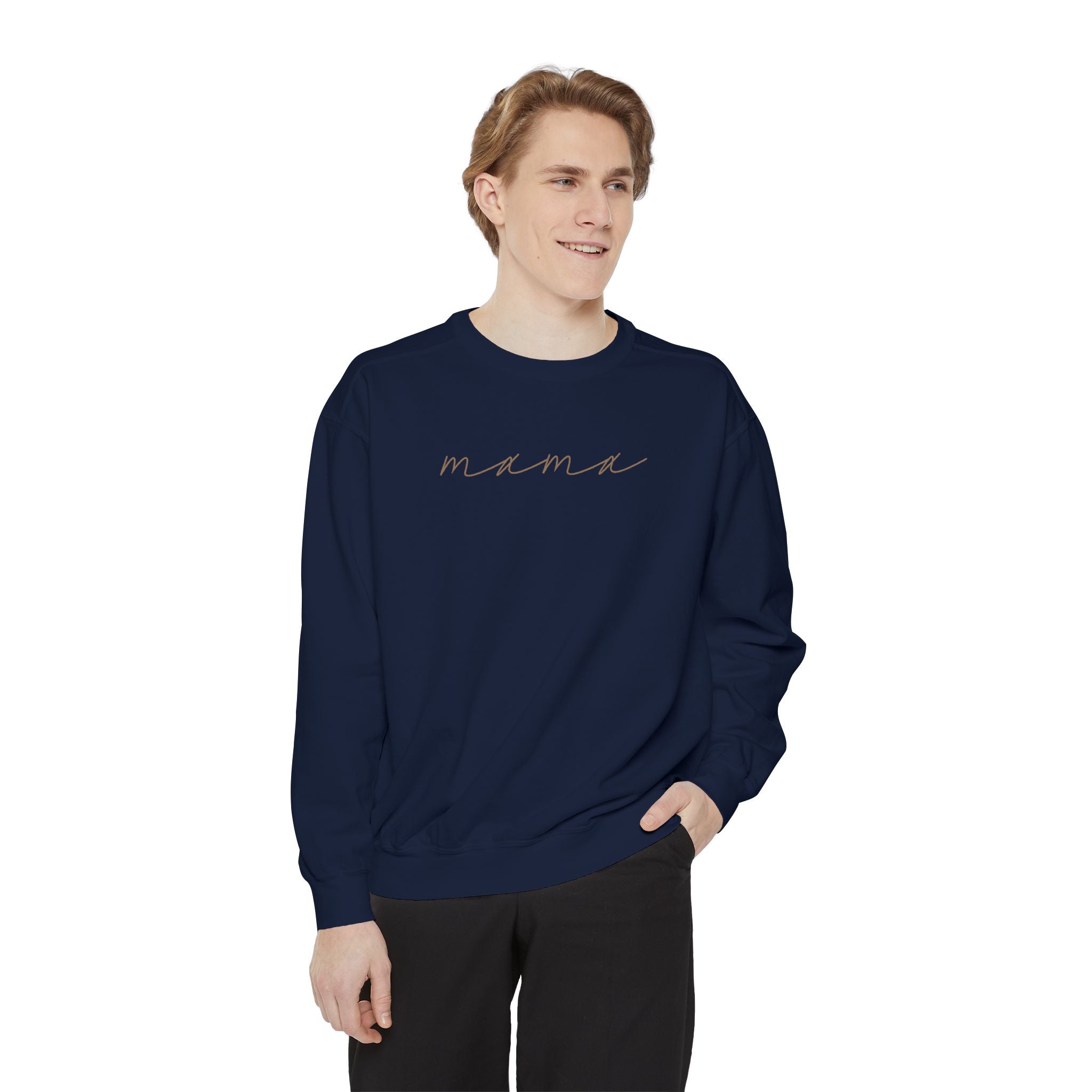 Mama Script Sweatshirt — Cozy Crewneck for New Moms & Gifts