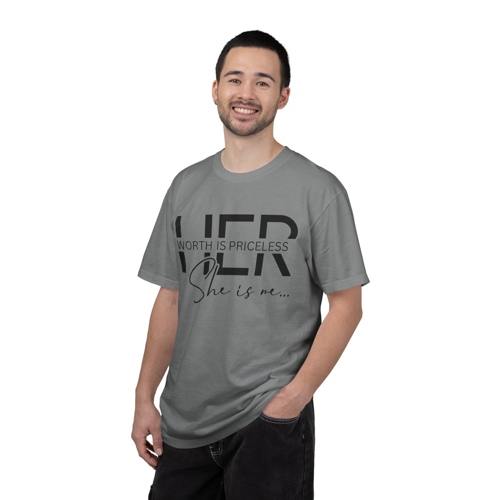 Her Worth Is Priceless T-Shirt — 'She is me' Inspirational Tee